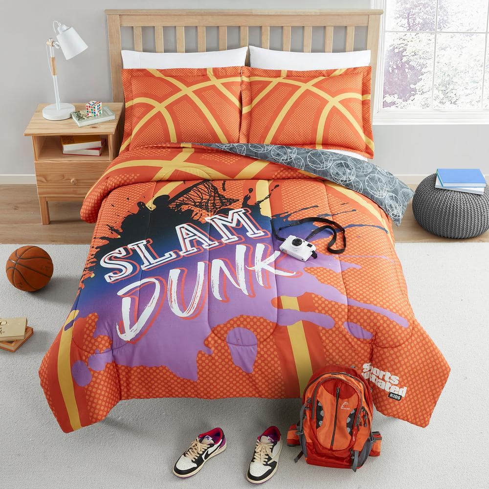 Sports Illustrated SI Basketball Engineered Bedding Set- Twin/Full