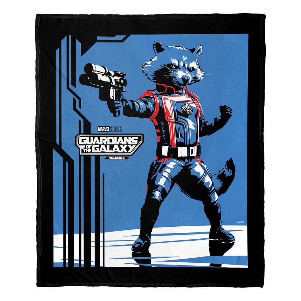 THE NORTHWEST GROUP Marvel Guardians Of The Galaxy 3 Raccoon Guardian Silk Touch Throw