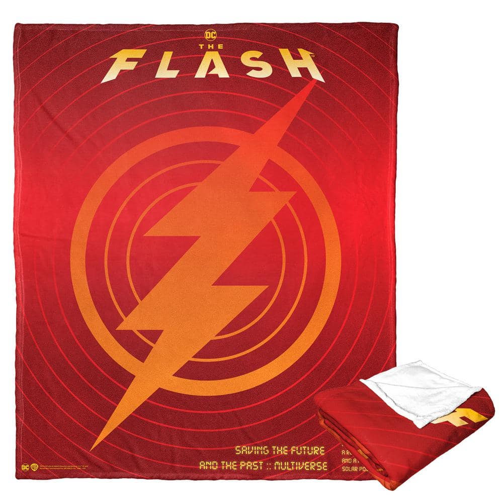 THE NORTHWEST GROUP Wb The Flash Radar Poster Silk Touch Multi-Colored Throw