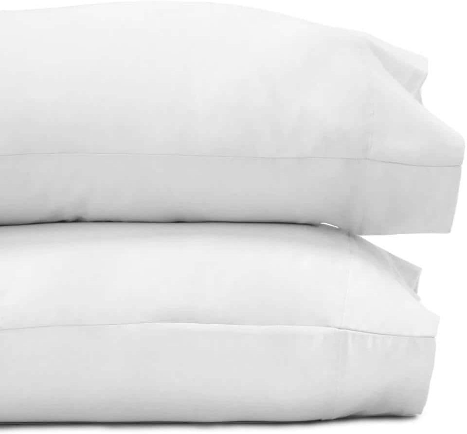 Jennifer Adams White Bamboo King Pillowcases (Set of 2)