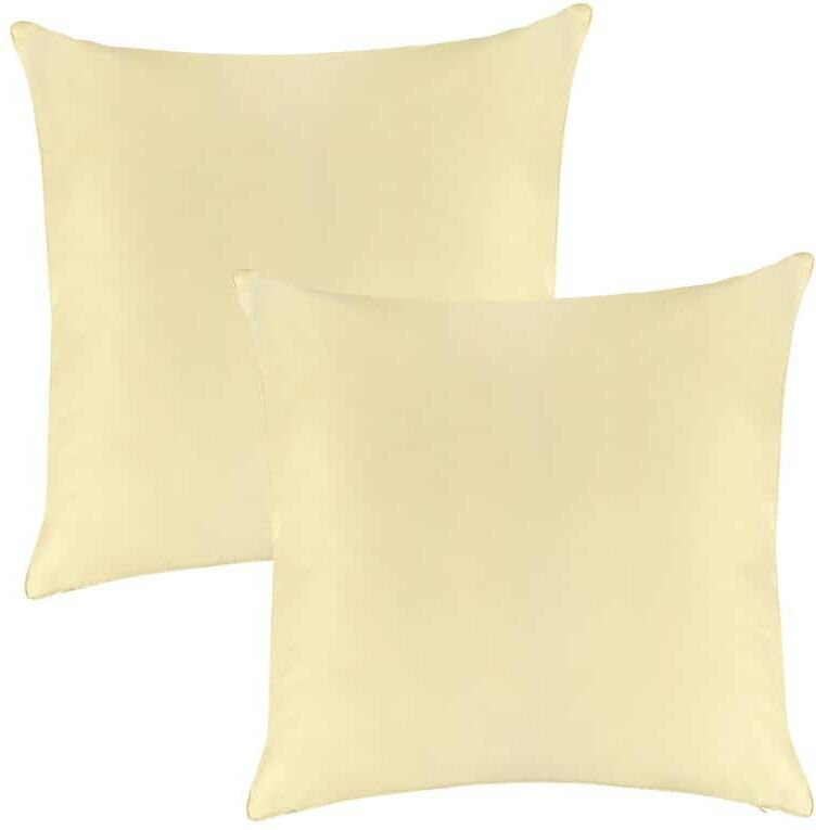 A1 Home Collections A1HC Waterproof Pale Leaf 22 in. x 22 in. Outdoor Throw Pillow Covers (Set of 2)