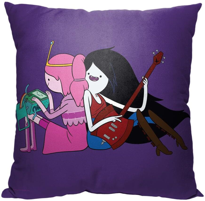 THE NORTHWEST GROUP Wb Adventure Time Making Music Together Printed Multi-Colored Throw Pillow