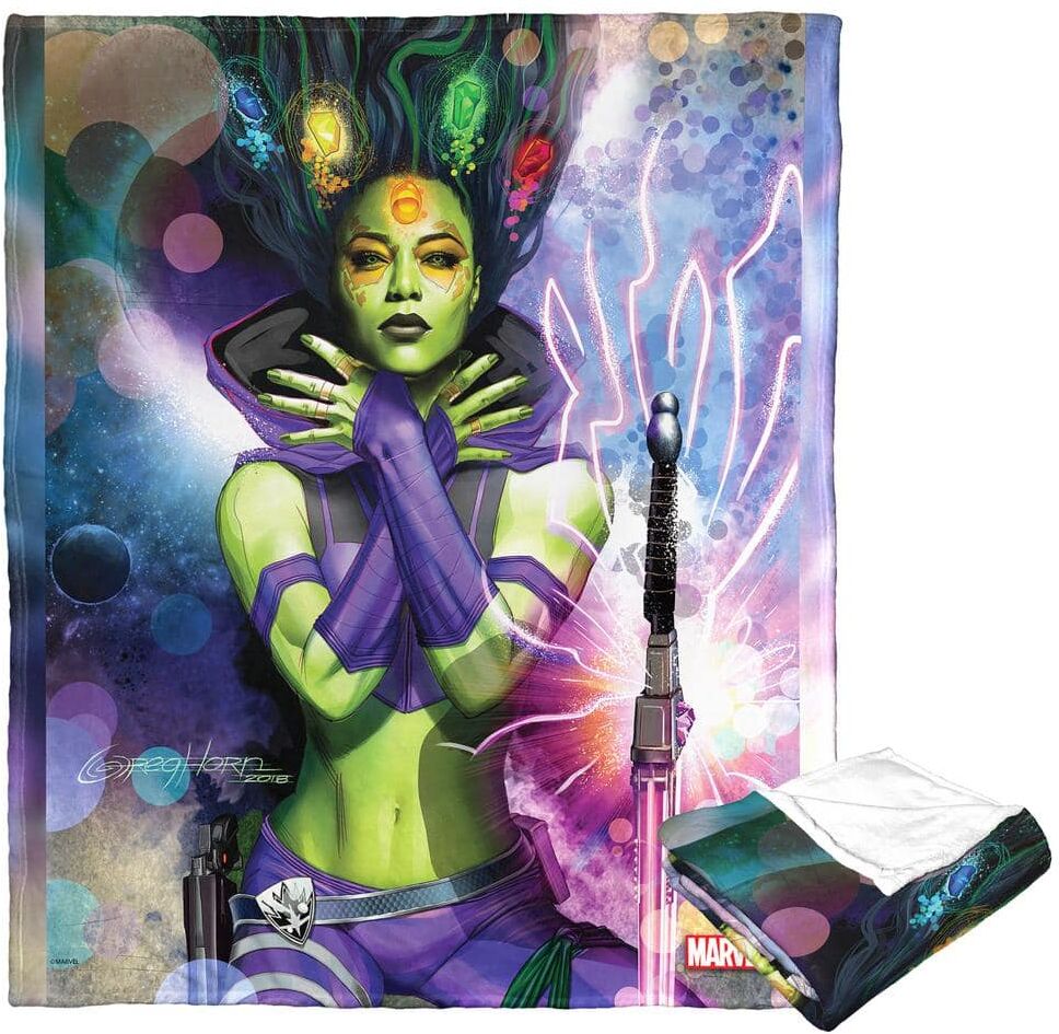 THE NORTHWEST GROUP Guardians of the Galaxy Beautiful Gamora Silk Touch Multi-Colored Throw Blanket