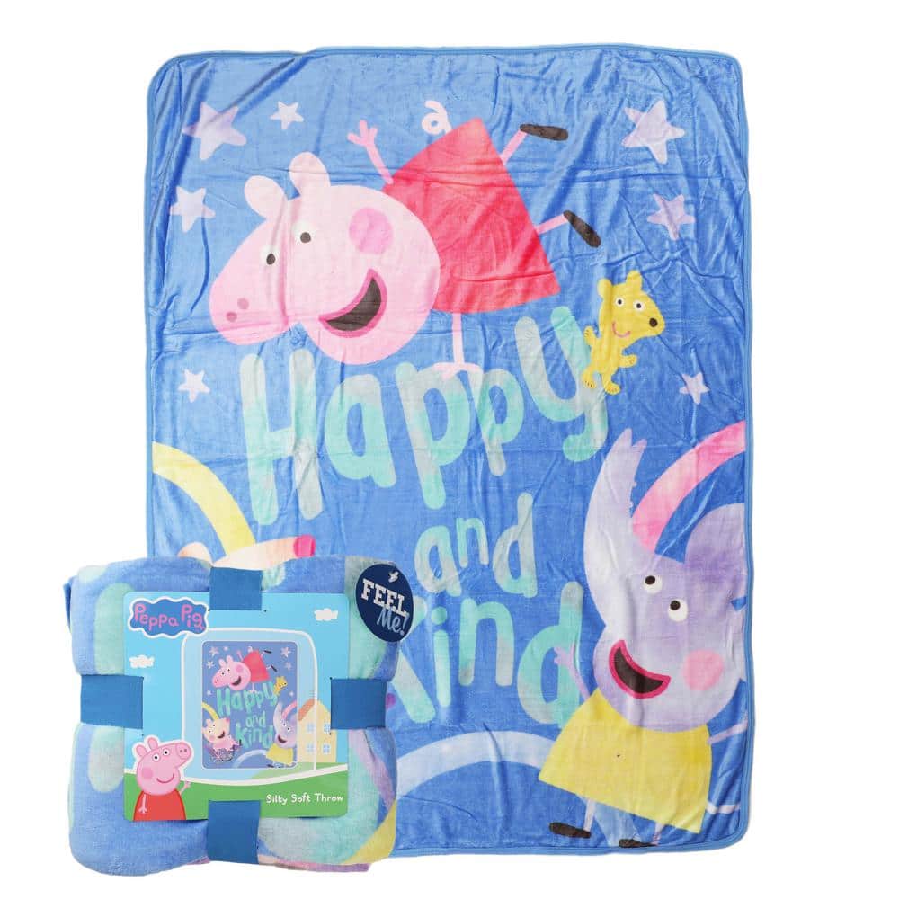 THE NORTHWEST GROUP Peppa Pig Happy Peppa Silk Touch Multi-Colored Throw Blanket