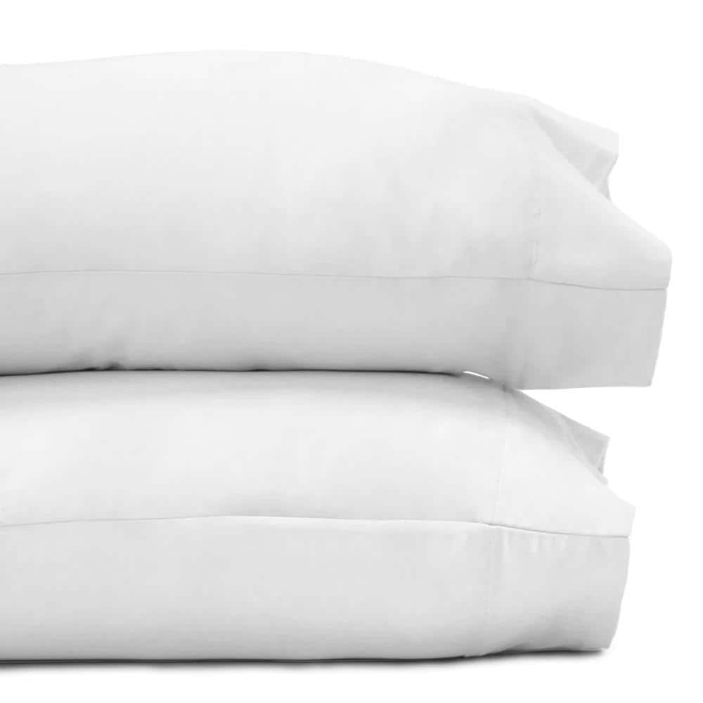 Jennifer Adams White Bamboo Standard Pillowcases (Set of 2)