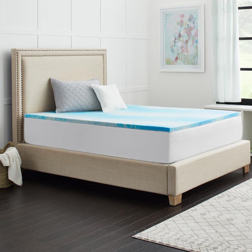 Sealy 1.5 in. Plush Standard Gel Memory Foam Twin Mattress Topper