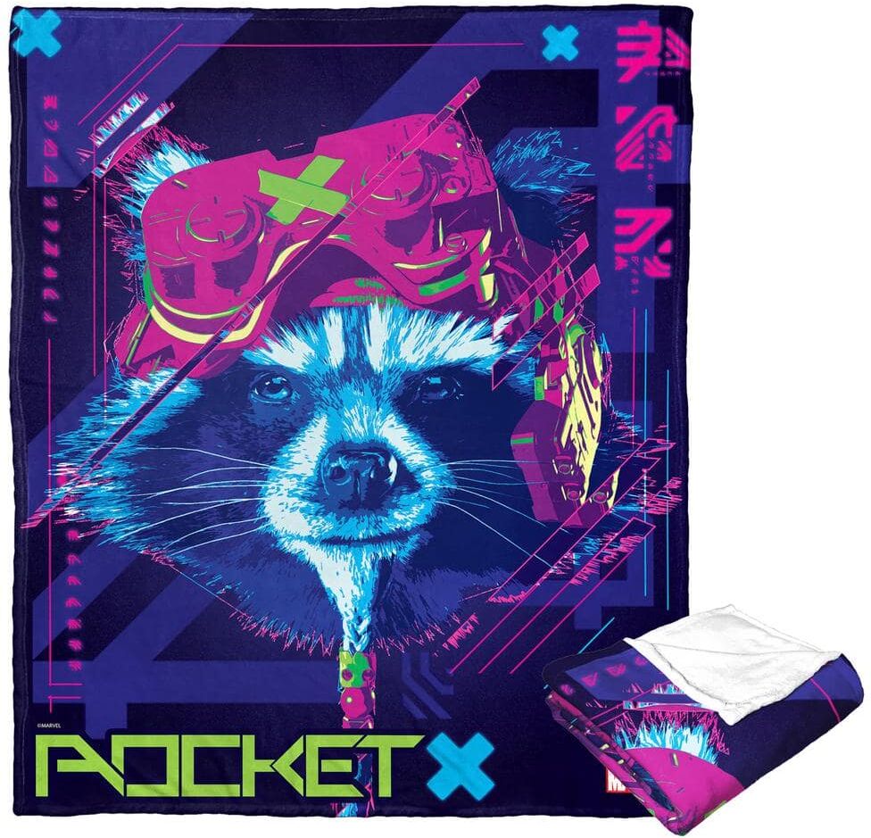 THE NORTHWEST GROUP Guardians Of The Galaxy Rocket X Silk Touch Throw Blanket