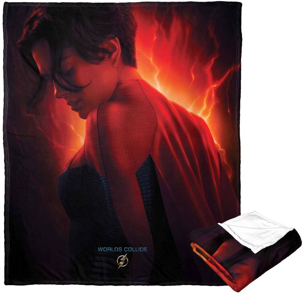 THE NORTHWEST GROUP Wb The Flash Supergirl Silk Touch Multi-Colored Throw