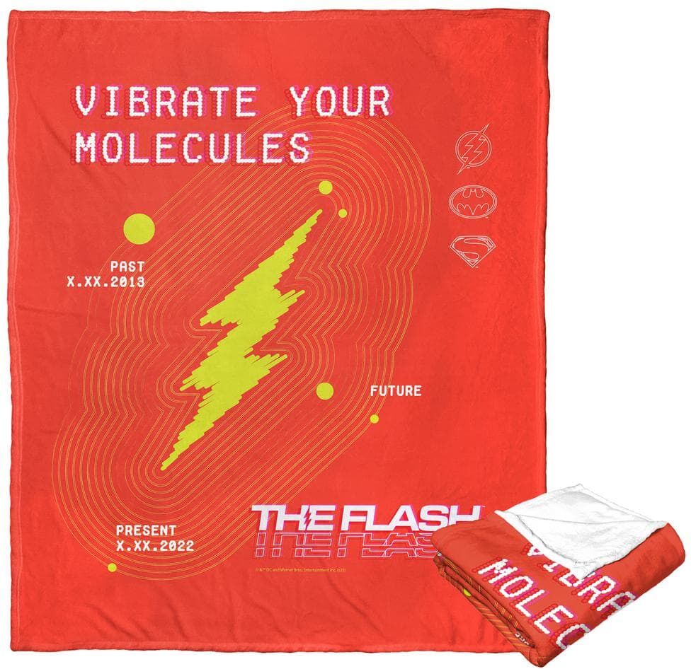 THE NORTHWEST GROUP Wb The Flash Vibrate Your Molecules Silk Touch Multi-Colored Throw