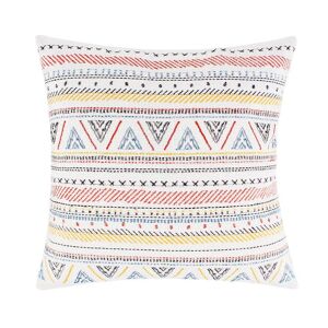 LEVTEX HOME Mills Waffle Multicolor Stripes 18 in. x 18 in. Throw Pillow