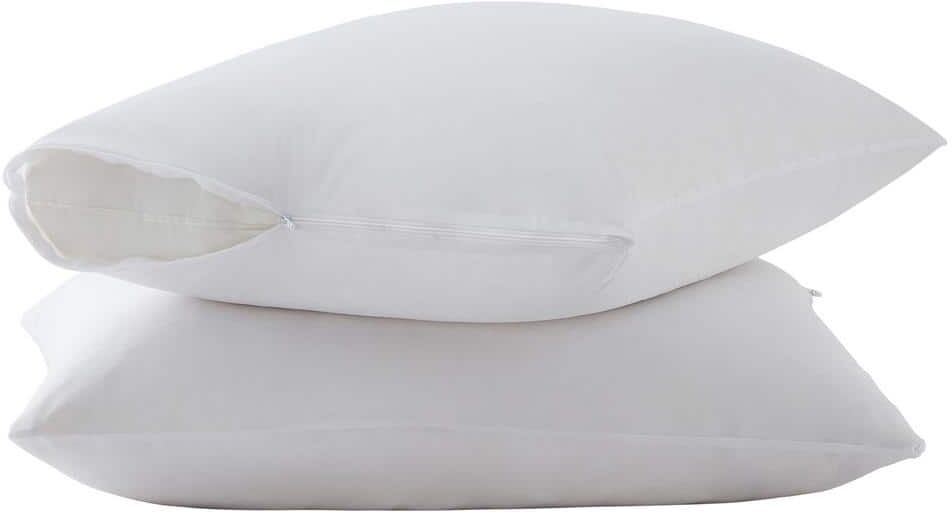 Clorox Polyester 2-Pack Pillow Protectors - Standard, White, (21 x 27)