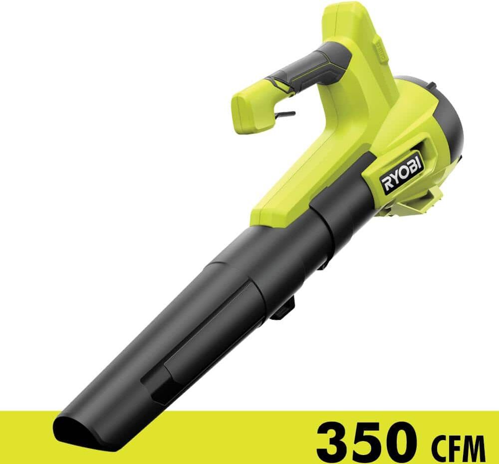 RYOBI ONE+ 18V 100 MPH 350 CFM Cordless Battery Variable-Speed Jet Fan Leaf Blower (Tool Only)