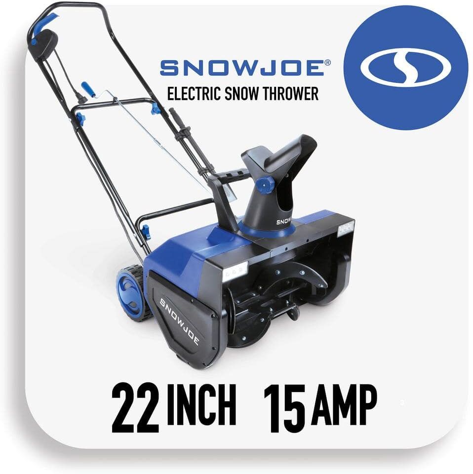 Snow Joe 22 in. 15 Amp Electric Snow Blower with Dual LED Lights