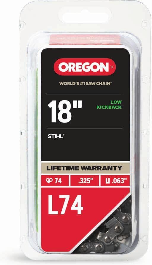 Oregon L74 Chainsaw Chain for 18 in. Bar, Fits Several Stihl models