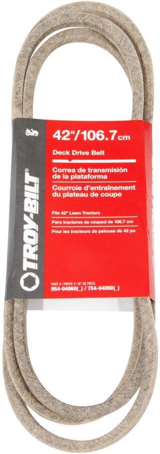 Troy-Bilt Original Equipment 42 in. Deck Drive Belt for  Lawn Tractors, Replaces OE# 954-04060 , 754-04060