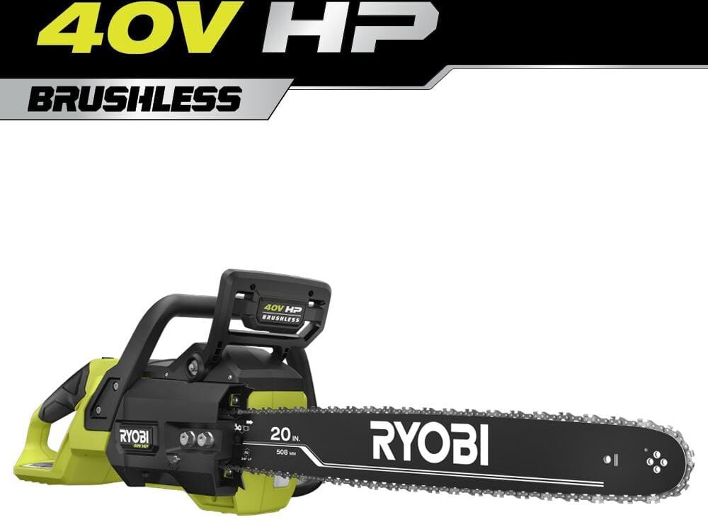 RYOBI 40V HP Brushless 20 in. Battery Chainsaw (Tool-Only)