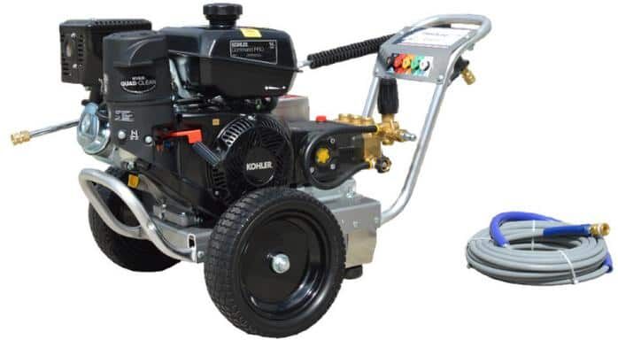 Pressure-Pro Eagle II 4000 PSI 4.0 GPM Cold Water Belt Drive Pressure Washer with Kohler CH440 Gas Engine and General Pump