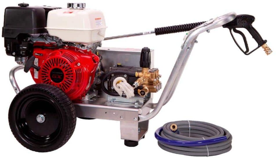 Pressure-Pro Eagle II 4000 PSI 4.0 GPM Cold Water Belt Drive Pressure Washer with Honda GX390 Gas Engine and AR Pump