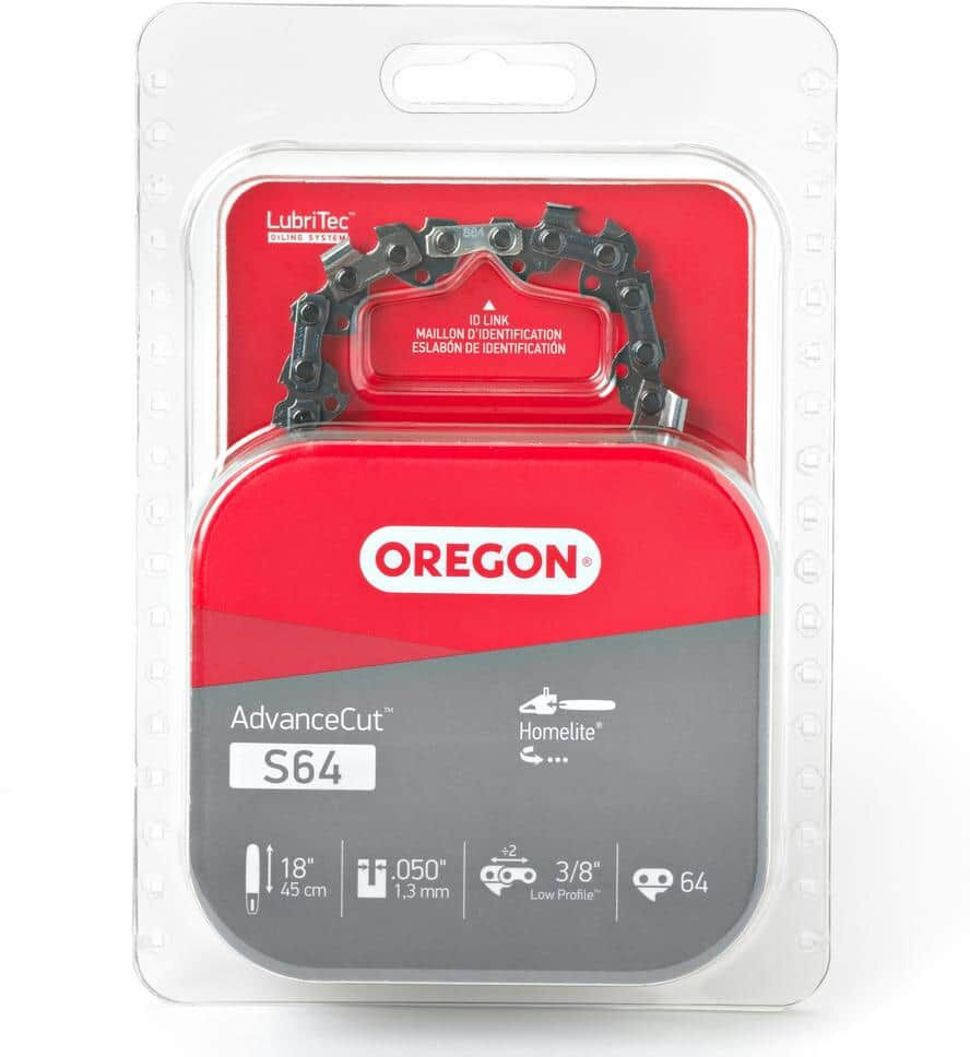 Oregon S64 Chainsaw Chain for 18 in. Bar Fits Homelite, John Deere and PowerKing