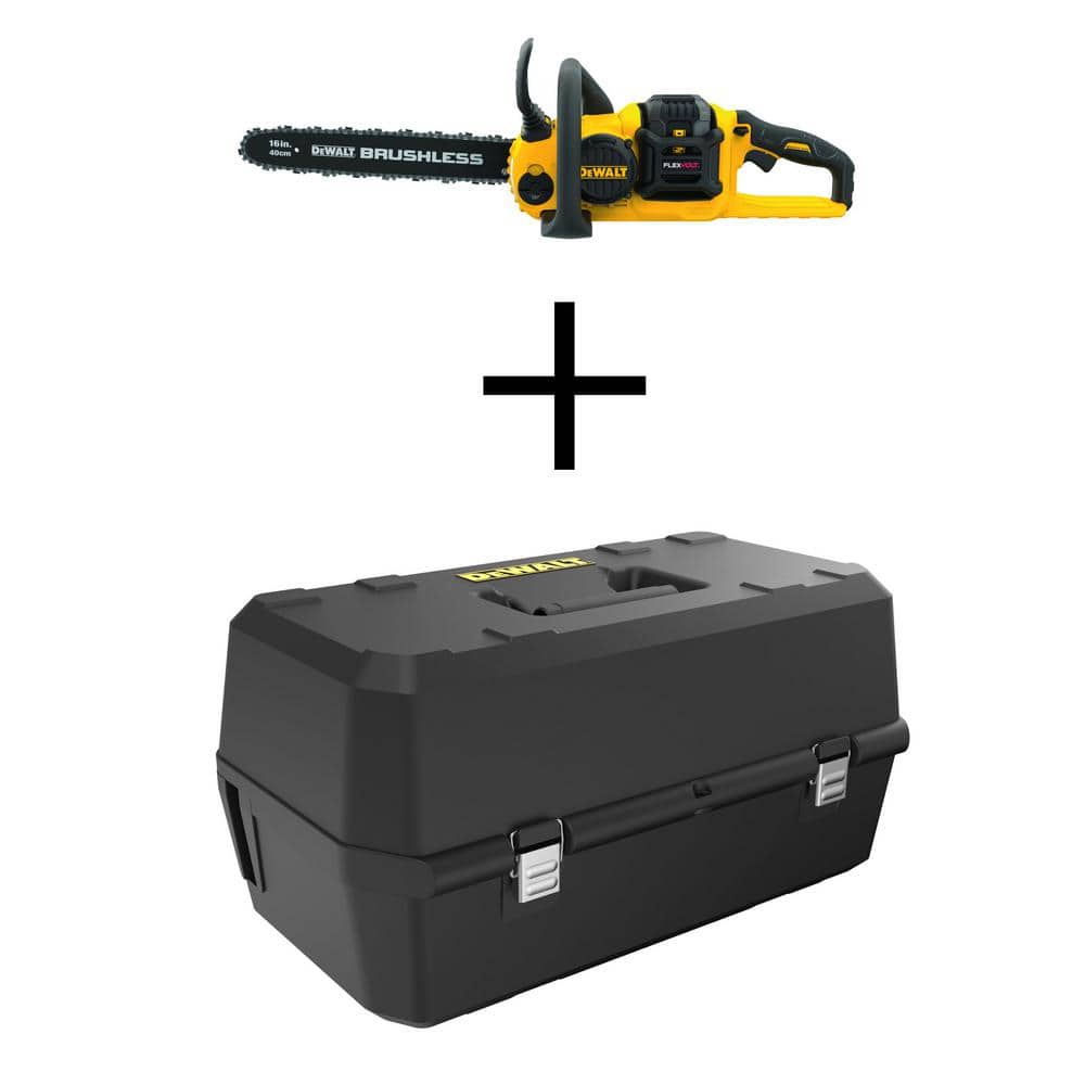 DeWalt 60V MAX 16 in. Brushless Battery Powered Chainsaw Kit with (1) FLEXVOLT 2Ah Battery, Charger & Case