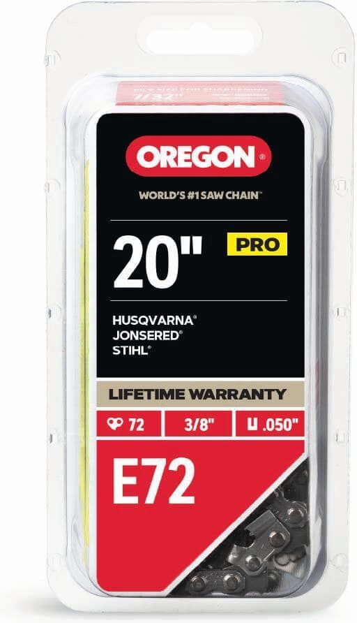 Oregon E72 Chainsaw Chain for 20in. Bar, Fits Echo, Husqvarna, Stihl, Makita, Craftsman and more