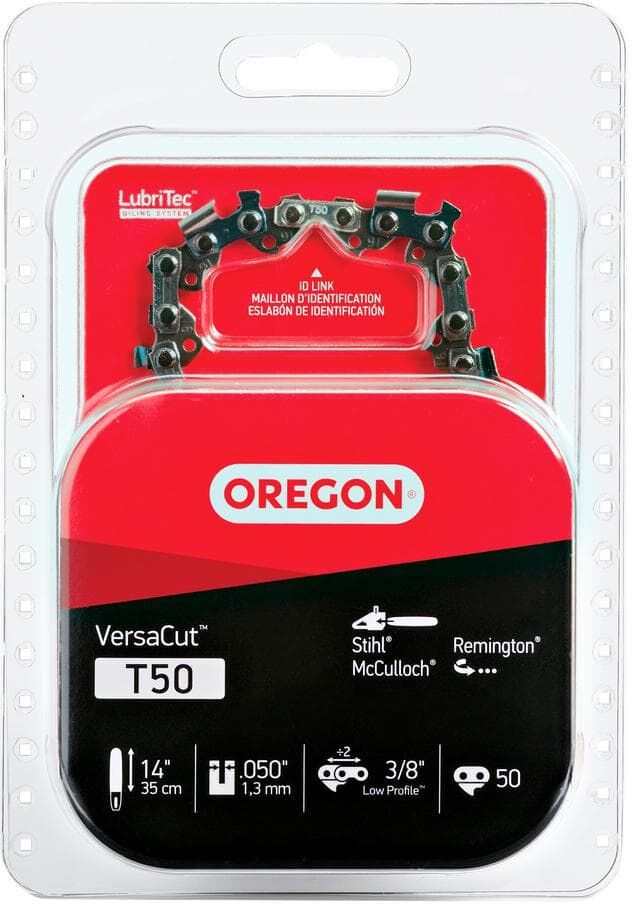 Oregon T50 Chainsaw Chain for 14 in. Bar Fits Stihl, McCulloch, Remington, Craftsman Homelite and others