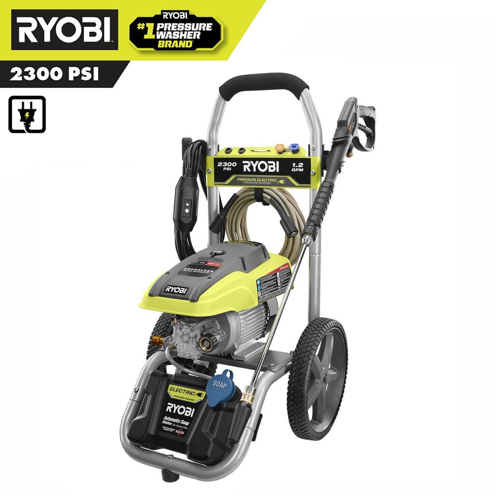 RYOBI 2300 PSI 1.2 GPM High Performance Cold Water Electric Pressure Washer