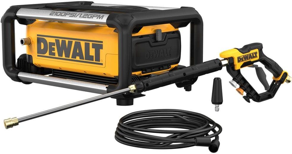 DeWalt 2100 PSI 1.2 GPM 13 Amp Cold Water Electric Pressure Washer with Internal Equipment Storage