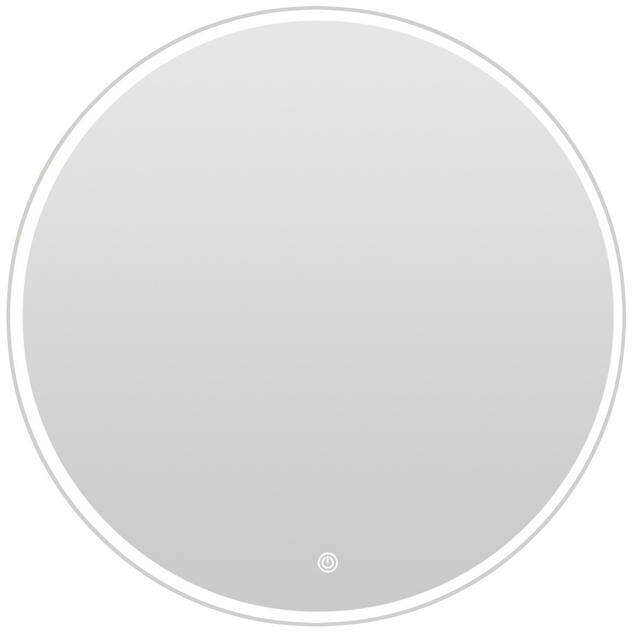 32 in. W x 32 in. H Round Frameless Anti-Fog LED Wall-Mounted Bathroom Vanity Mirror in Silver