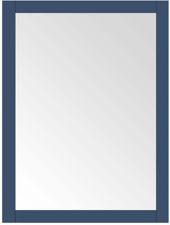 Home Decorators Collection Newhall 24 in. W x 32 in. H Rectangular Framed Wall Mount Bathroom Vanity Mirror in Grayish Blue