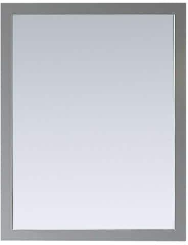 Home Decorators Collection Riverdale 28 in. W x 36 in. H Rectangular Framed Wall Mount Bathroom Vanity Mirror in Dove Gray