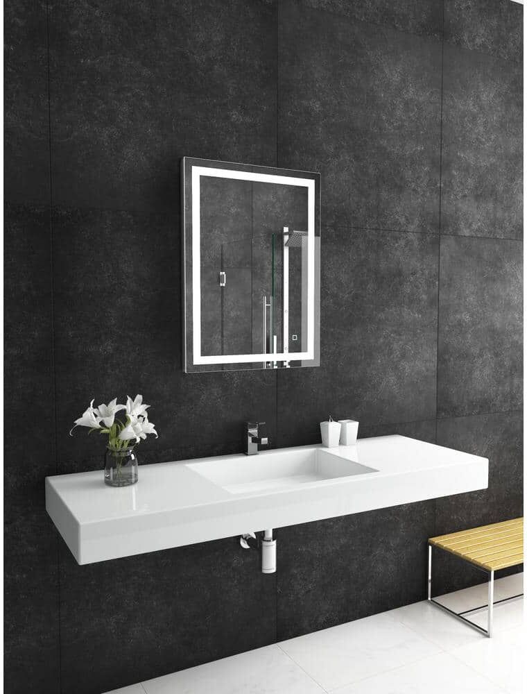 Liberty 24 in. W x 32 in. Rectangular Front Lit Frameless Wall Mounted Bathroom Vanity Mirror 6000K LED &Touch Sensor