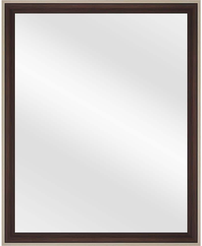 Home Decorators Collection 21.8 in. W x 28.8 in. H Brown Vanity Mirror