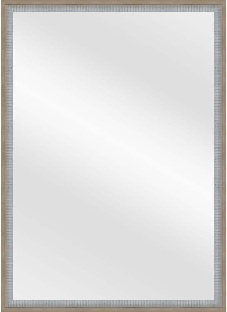 Home Decorators Collection 21 in. W x 27 in. H Brown Vanity Mirror