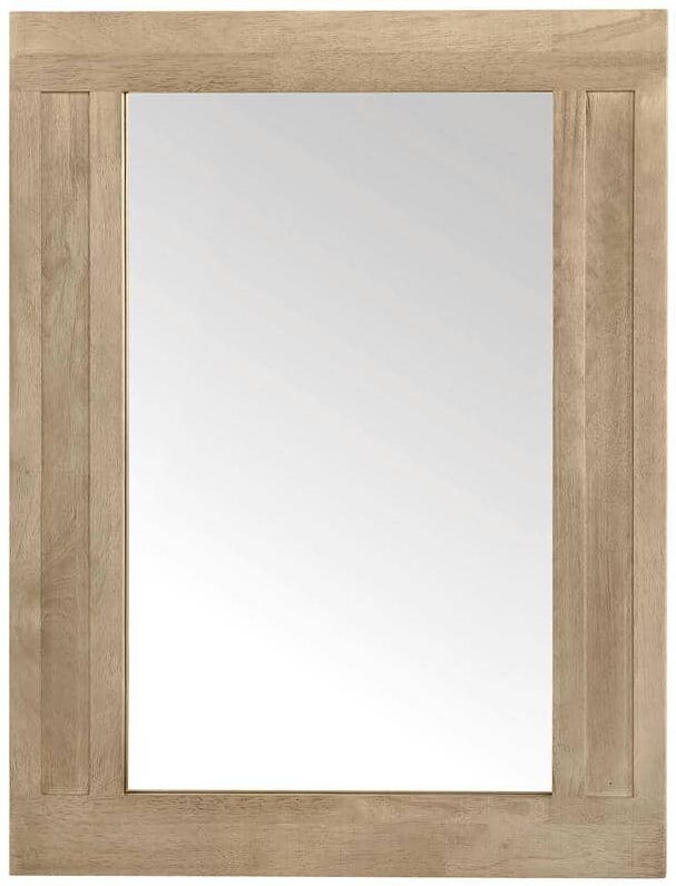 Home Decorators Collection Aberdeen 24 in. W x 32 in. H Rectangular Framed Wall Mount Bathroom Vanity Mirror in Antique Oak