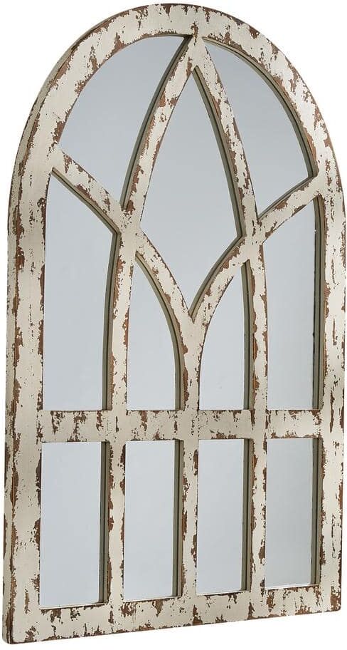 Park Designs 36 in. H x 23.5 in. W Cathedral Distressed Wood Farmhouse Arch Mirror