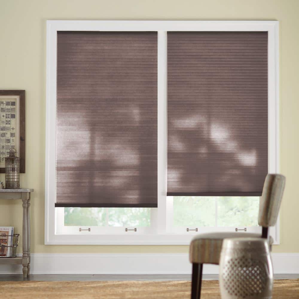 Home Decorators Collection Chocolate Cordless Light Filtering Cellular Shades  - 47.125 in. W x 48 in. L (Actual Size 46.875 in. W x 48 in. L)