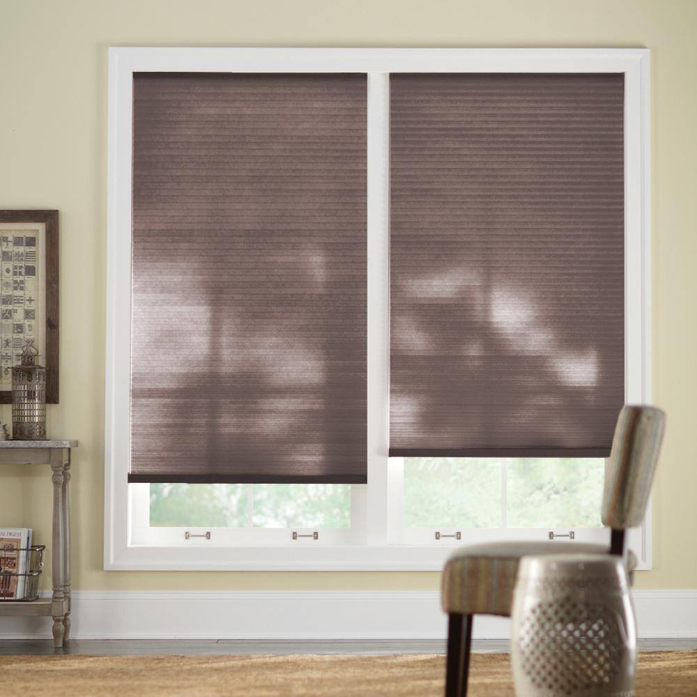 Home Decorators Collection Chocolate Cordless Light Filtering Cellular Shades  - 30.375 in. W x 64 in. L (Actual Size 30.125 in. W x 64 in. L)