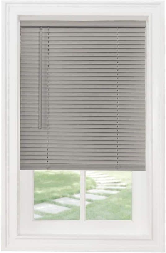 Cubilan Home Decoration 27 in. W x 64 in. L Gray Cordless Room Darkening Polyvinyl Chloride Blinds