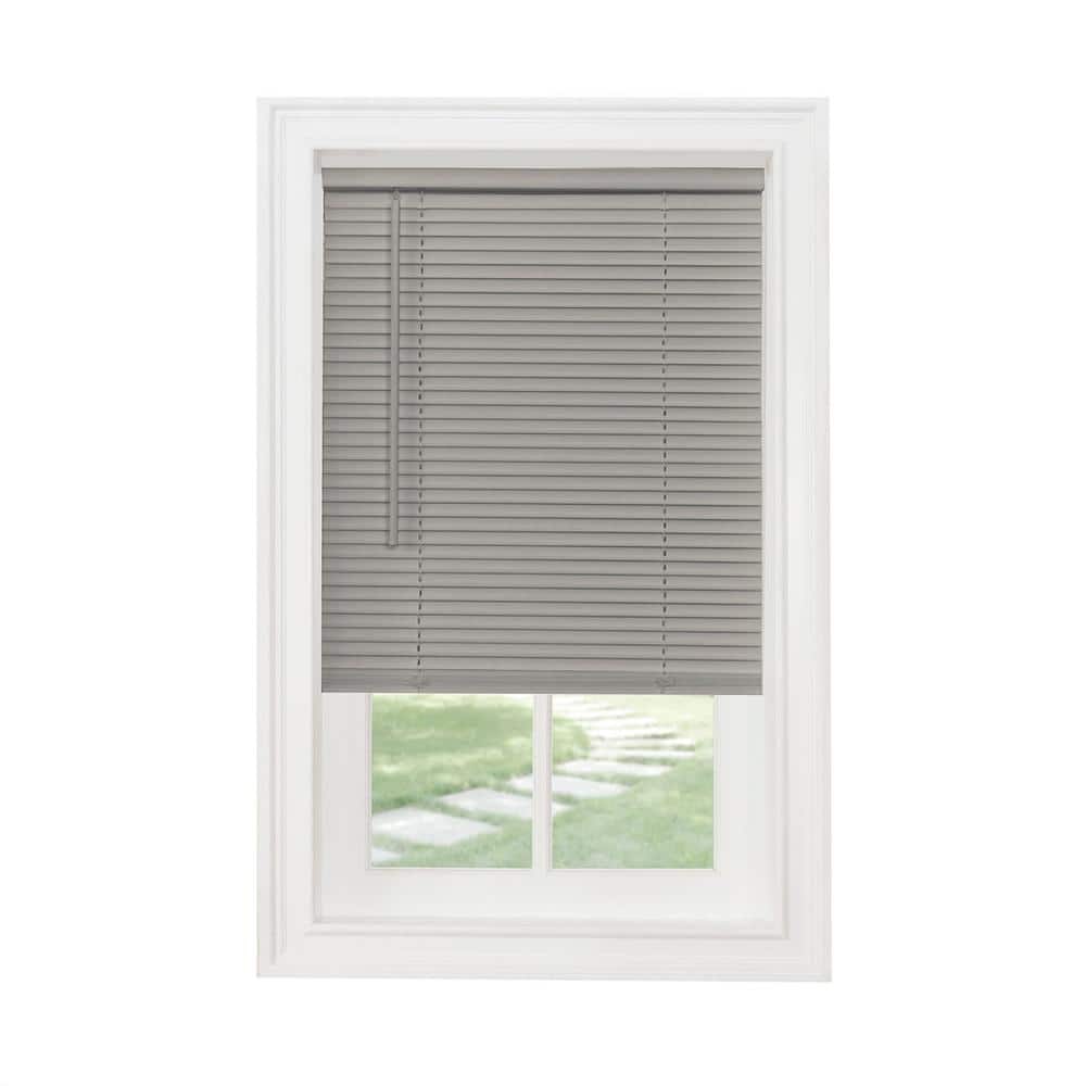 Cubilan Home Decoration 35 in. W x 64 in. L Gray Cordless Room Darkening Polyvinyl Chloride Blinds