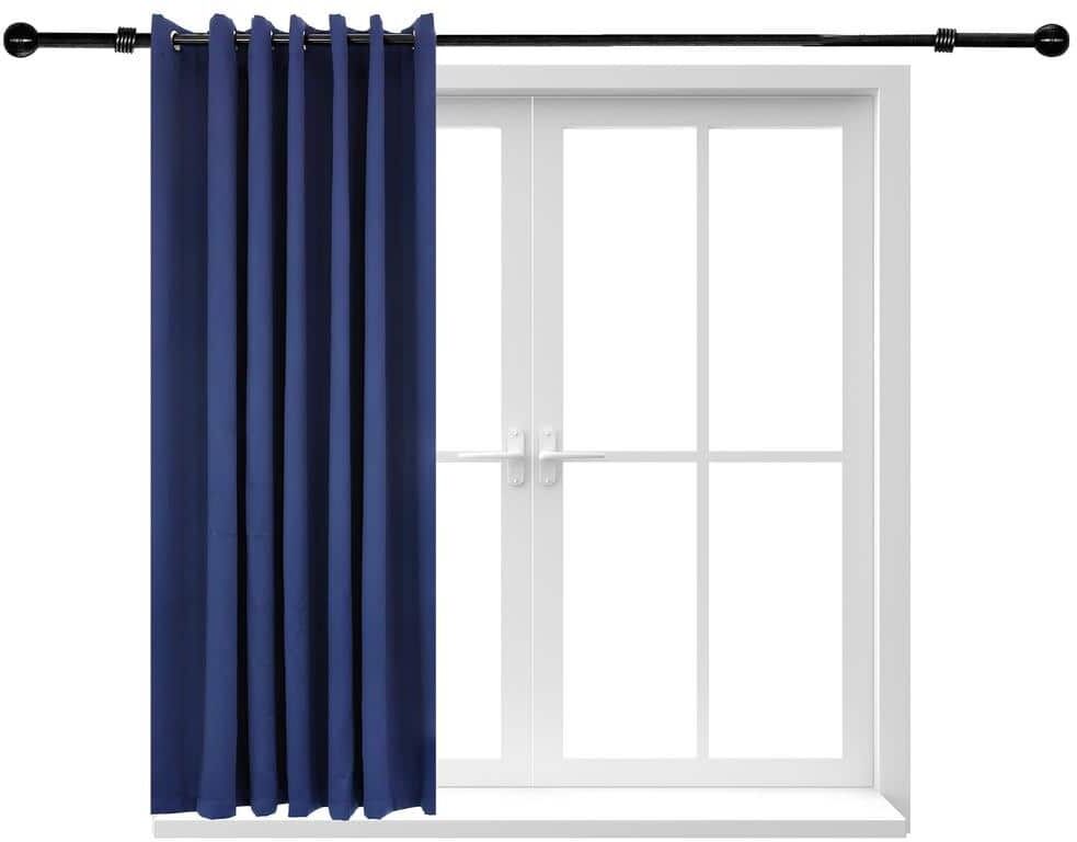 Sunnydaze Decor Indoor/Outdoor Blackout Curtain Panel with Grommet Top - 100 x 84 in (2.54 x 2.13 m) - Blue