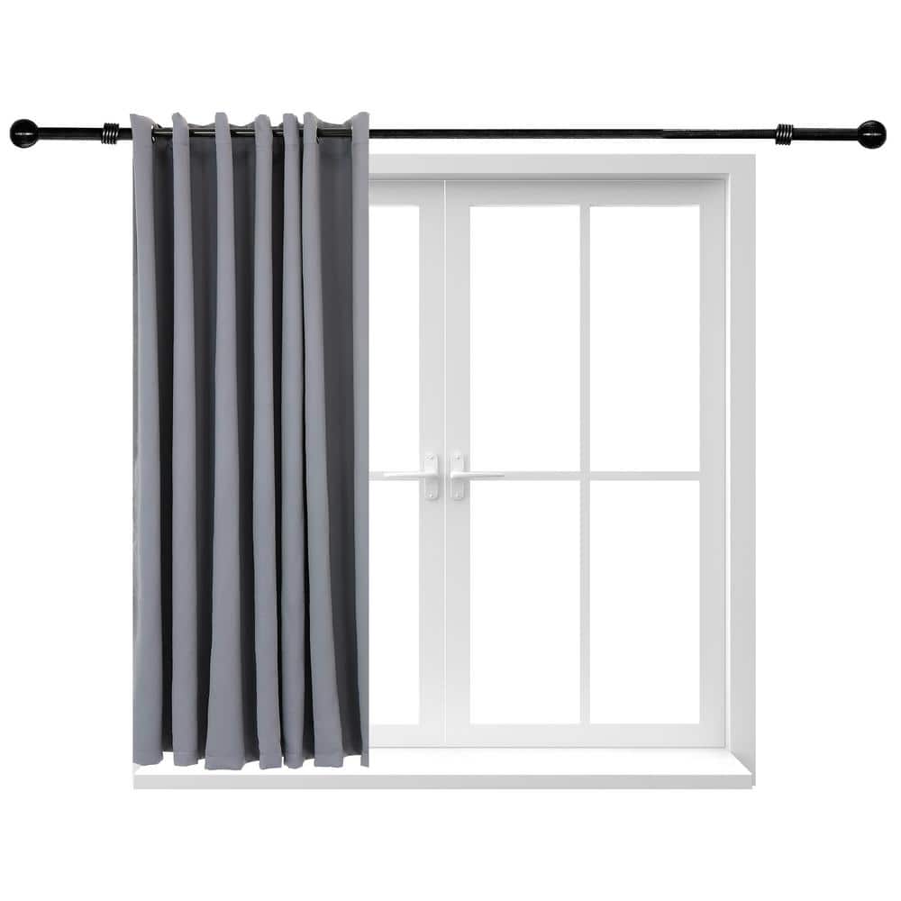 Sunnydaze Decor Indoor/Outdoor Blackout Curtain Panel with Grommet Top - 100 x 84 in (2.54 x 2.13 m) - Gray
