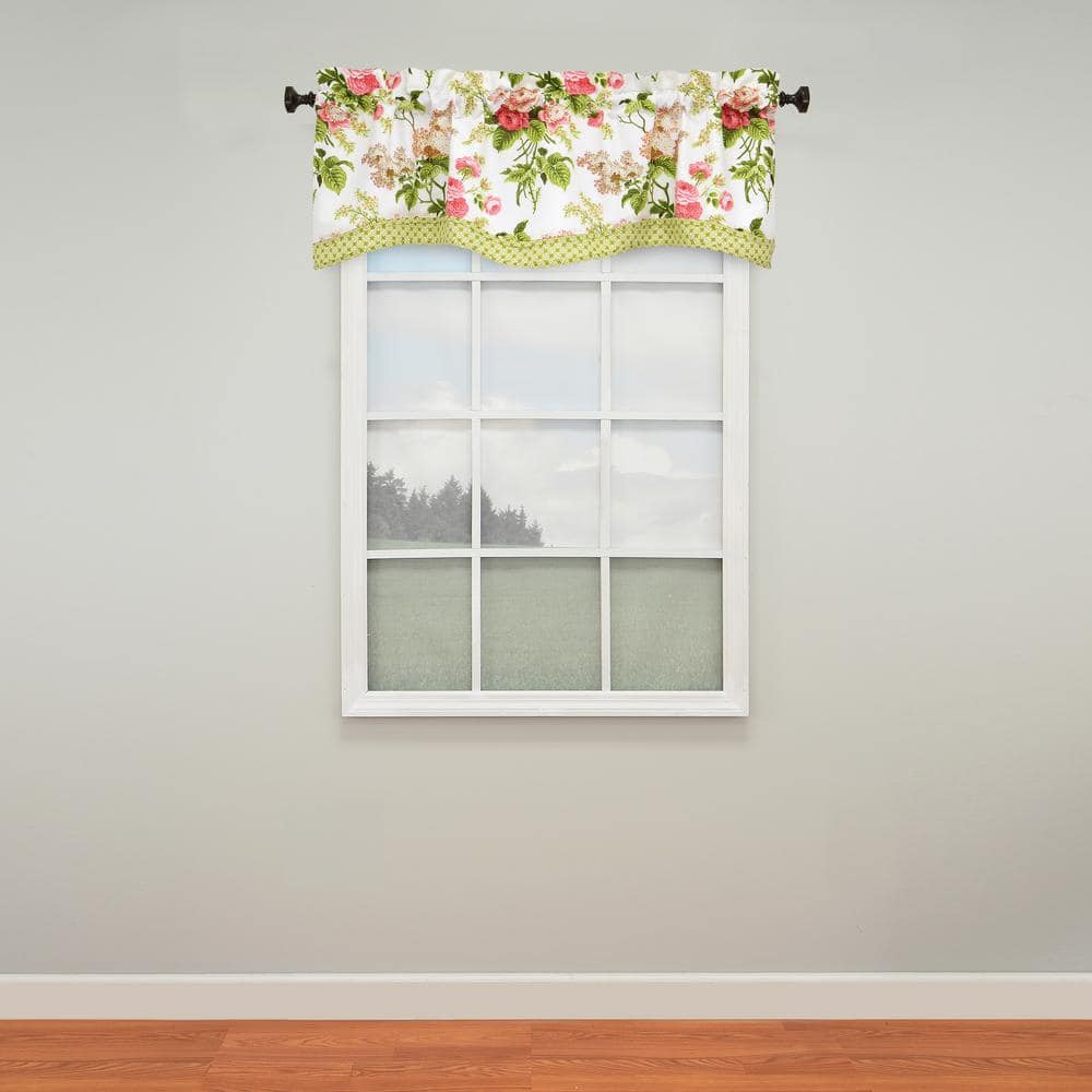 Waverly Emma's Garden Window Valance in Blossom - 52 in. W x 18 in. L