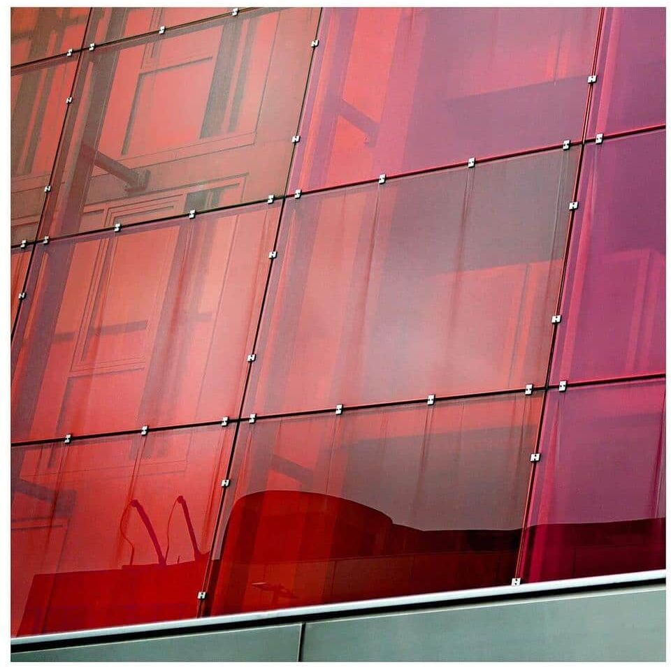 BuyDecorativeFilm 12 in. x 50 ft. CARD Transparent Color Red Window Film