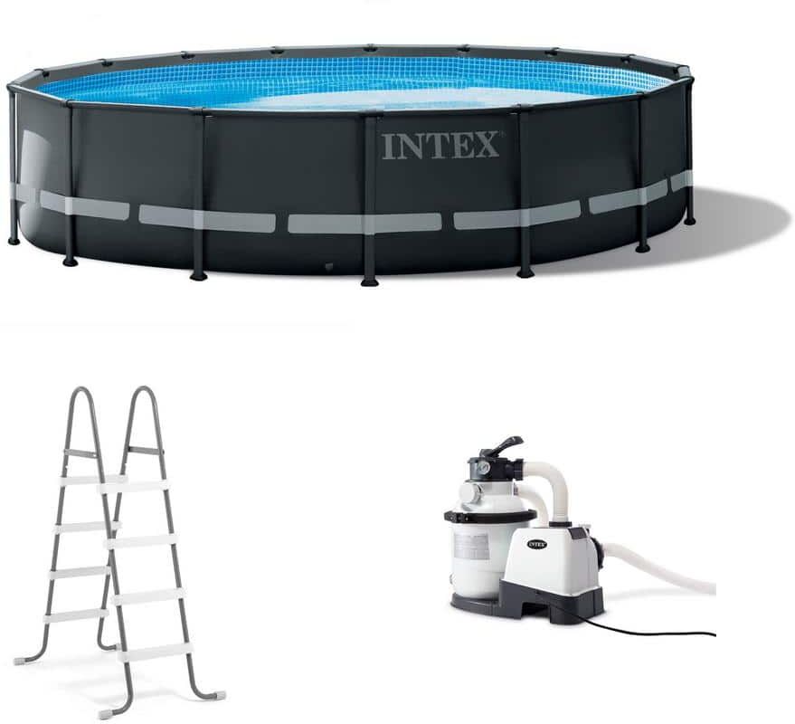 Intex 16 ft. x 48 in. Ultra XTR Round Frame Above Ground Swimming Pool Set with Pump