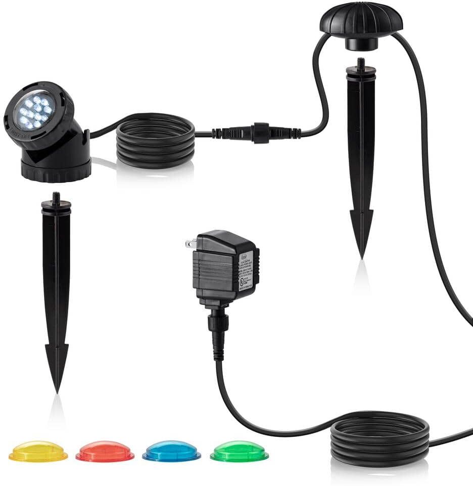 Alpine Single Multicolor Outdoor LED Light for Water Features and Garden