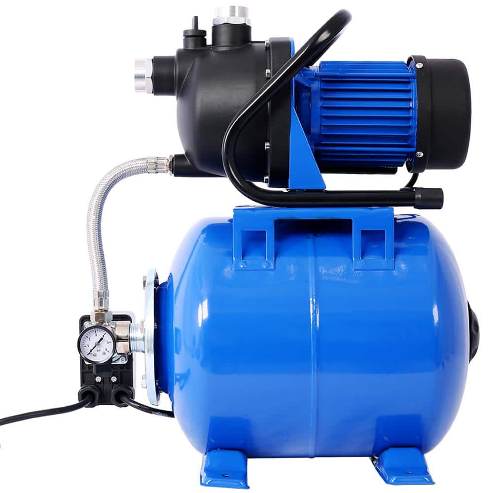 Tatayosi Blue 1.6HP Shallow Well Pump with Pressure Tank, garden water pump, Irrigation Pump, Automatic Water Booster Pump