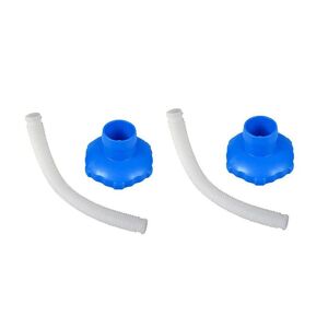 Intex Above Ground Pool Skimmer Hose and Adapter B Replacement Parts (2-Pack)