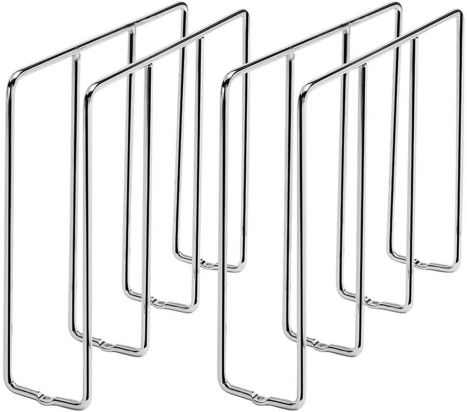 Rev-A-Shelf U-Shaped Tray Divider Organizer for Cabinets, Chrome (2-Pack)