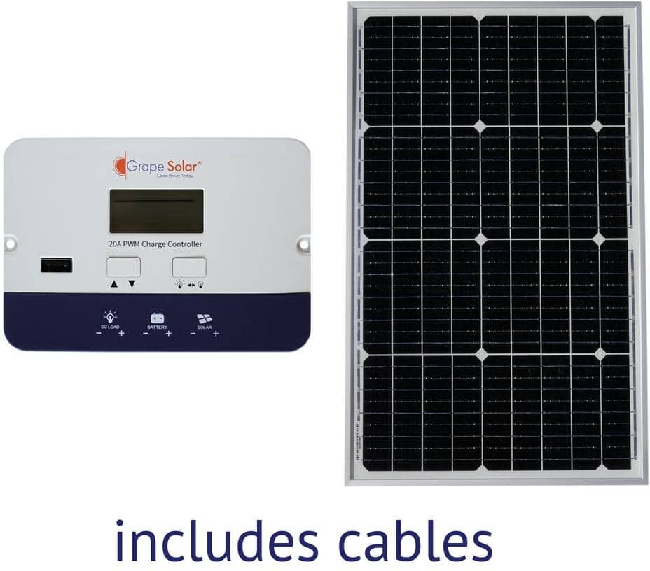 Grape Solar 50-Watt Off-Grid Solar Panel Kit